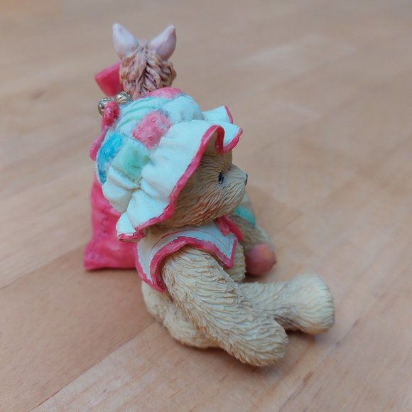 Cherished Teddies Ceramic Figure Carolyn"Wishing You All Good Things" 1993 - Picture 5 of 9